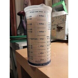 Pampered Chef Measure-All Large 2 Cup Wet Dry Liquid Solid Measuring Cup